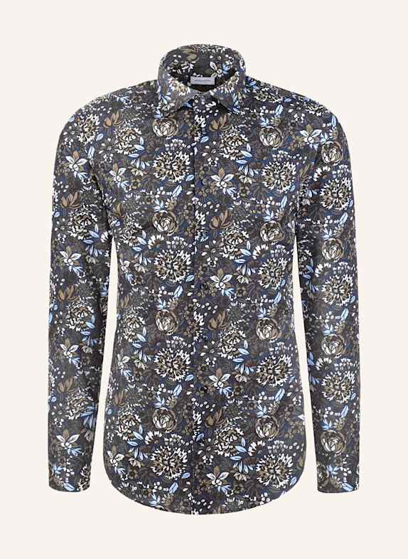 seidensticker Hemd Slim Fit BLAU / BEIGE / HELLBLAU