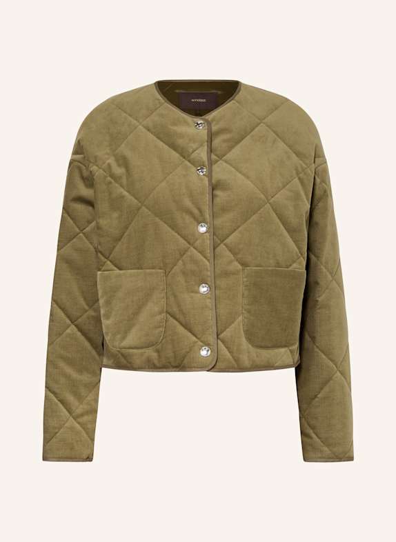 windsor. Steppjacke aus Cord GRÜN