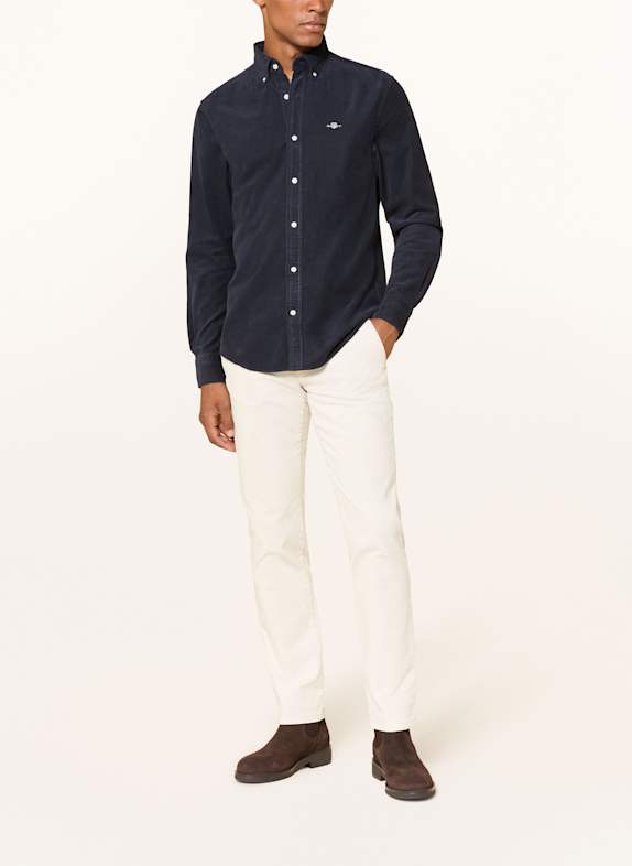 GANT Cordhemd Regular Fit DUNKELBLAU