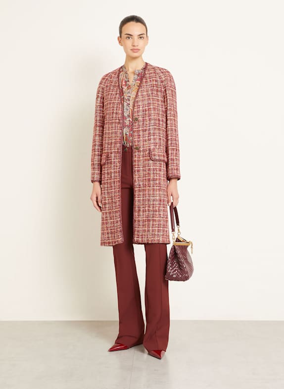 ETRO Blazer en tweed ROUGE FONCÉ / LILAS / CRÈME