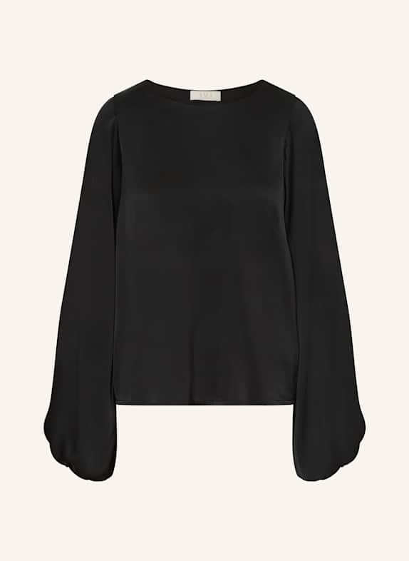 IVI collection Blouse with silk BLACK