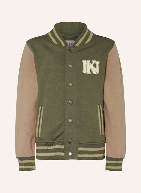 Koko Noko Kurtka w stylu college ZIELONY/ BRĄZOWY