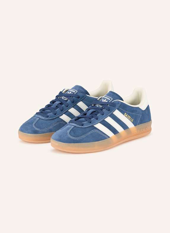 adidas Originals Baskets GAZELLE INDOOR BLEU FONCÉ/ BLANC