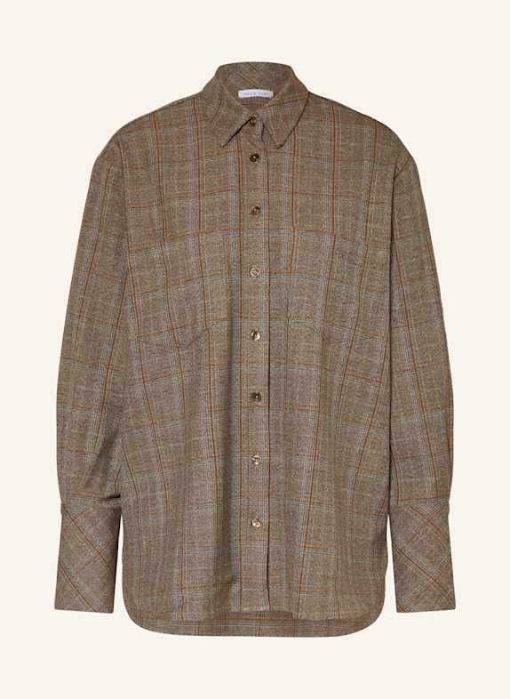 MRS & HUGS Hemdbluse BRAUN