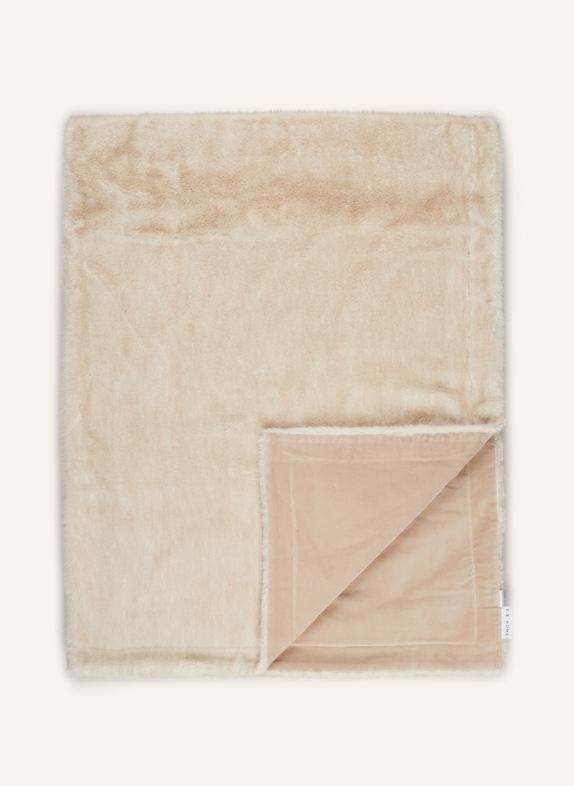 EB HOME Kunstpelz-Plaid CREME