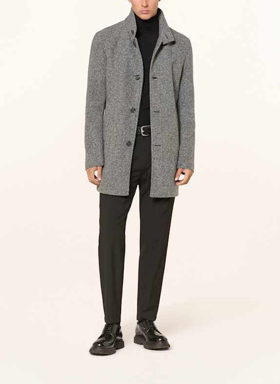 STRELLSON Kabát FYNN ŠEDÁ / TMAVĚ ŠEDÁ