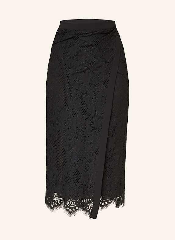PINKO Wickelrock GALLETTA aus Spitze SCHWARZ