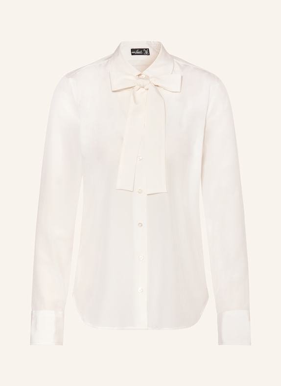 van Laack Seidenbluse VL-CELLAI-XX mit abnehmbarer Schluppe WEISS