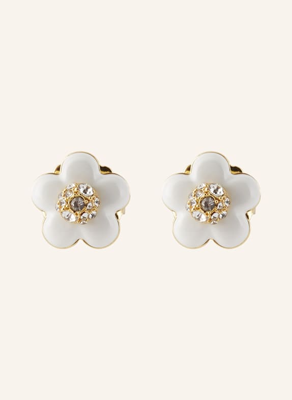 MARC JACOBS Ohrstecker THE DAISY STUD EARRINGS GOLD / WEISS