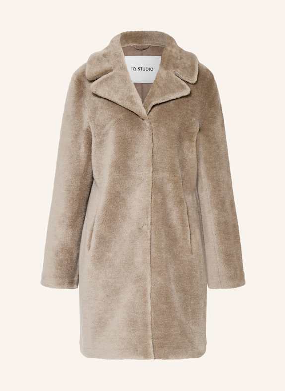 IQ STUDIO Wollmantel TAUPE