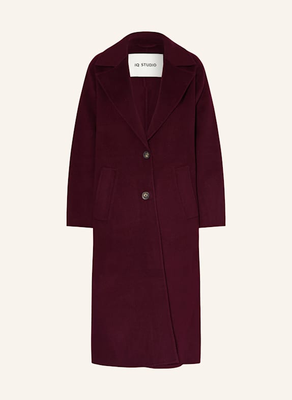 IQ STUDIO Wollmantel DUNKELROT