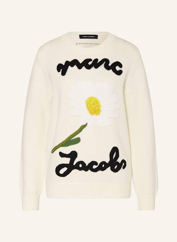 MARC JACOBS Sweter MARC IS JOY ECRU/ CZARNY/ ŻÓŁTY