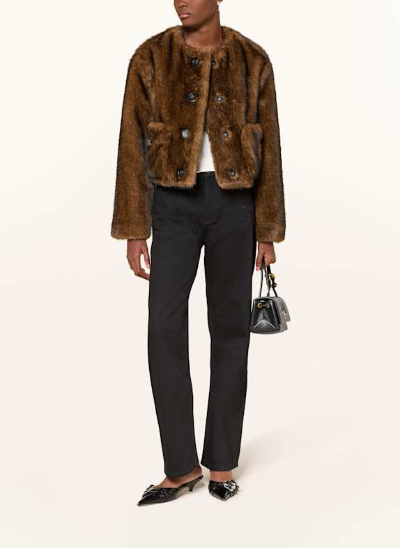 MARC JACOBS Kunstpelz-Jacke BRAUN