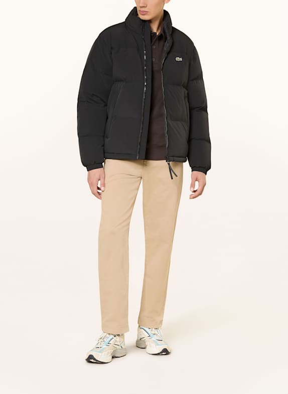 LACOSTE donsjack ZWART