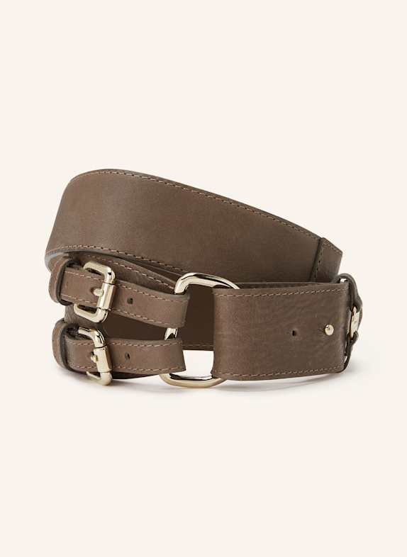 RIANI Pasek SZAROBRĄZOWY