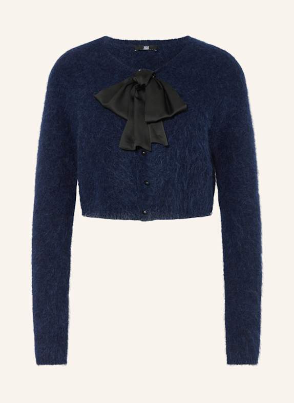RIANI Cropped alpaca cardigan DARK BLUE