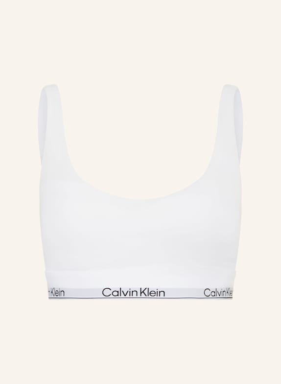 Calvin Klein VERSACE JEANS COUTURE logo-patch baroque-print sweatshirt WHITE