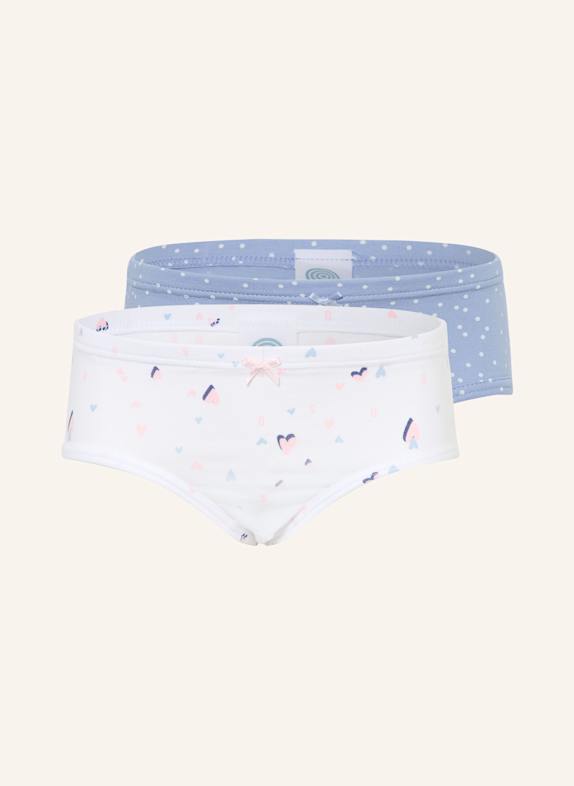 Sanetta 2er-Pack Panties WEISS/ HELLBLAU
