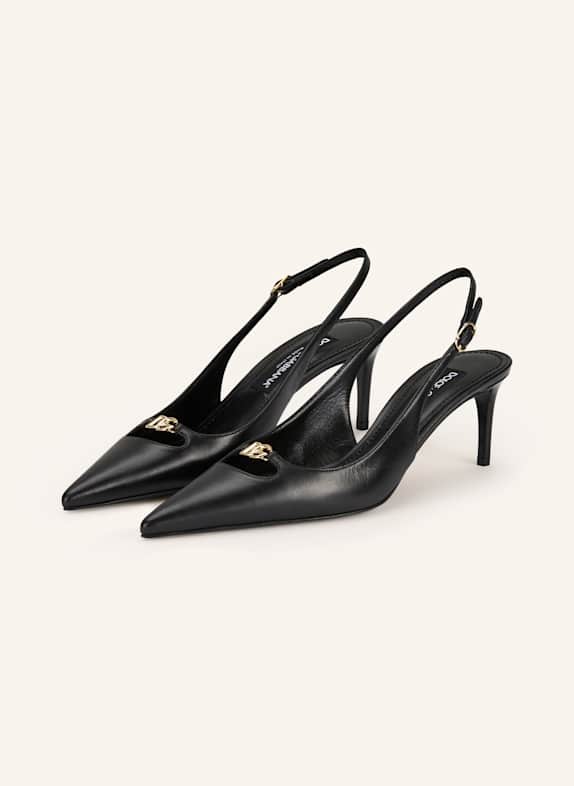 DOLCE & GABBANA Slingback pumps 80999 NERO