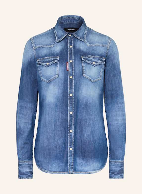 DSQUARED2 Jeansbluse BLAU