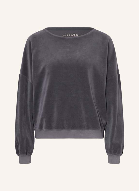 Juvia striped shirt jacket Grey DARK GRAY