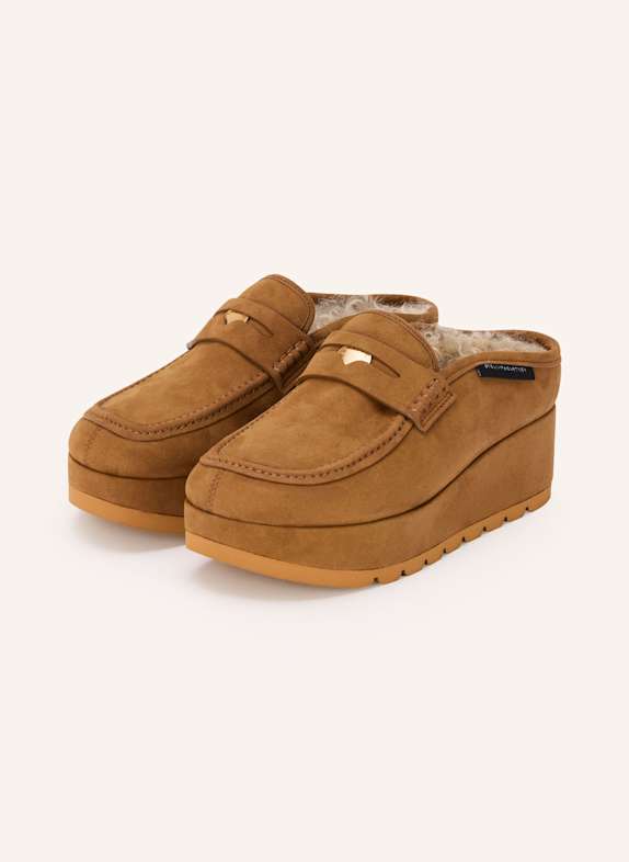 STELLA McCARTNEY Platform mules SNEAKELYSE BROWN