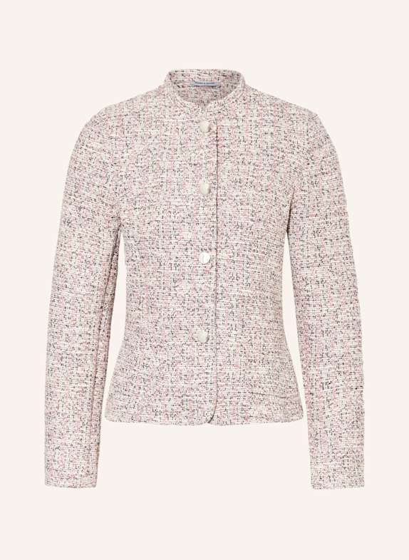 MORE & MORE Tweed-Jacke WEISS / ROSA / SCHWARZ