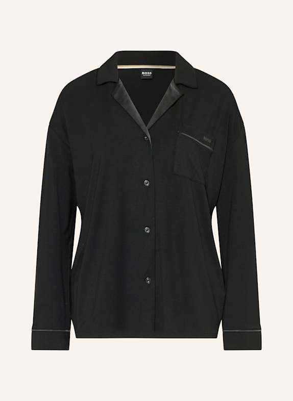 BOSS Schlafshirt BOSS SHEEN SCHWARZ
