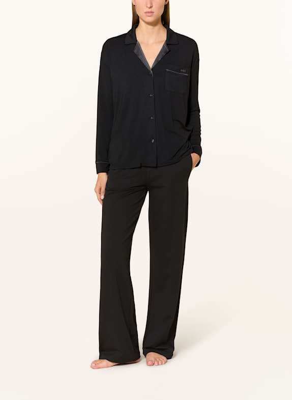 BOSS Slaapshirt BOSS SHEEN ZWART