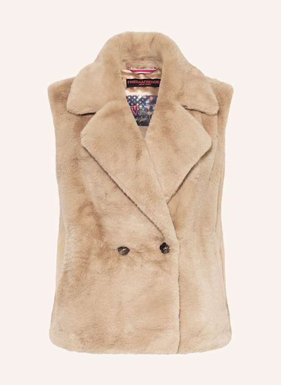FRIEDA & FREDDIES Kunstfell-Weste LEO BEIGE