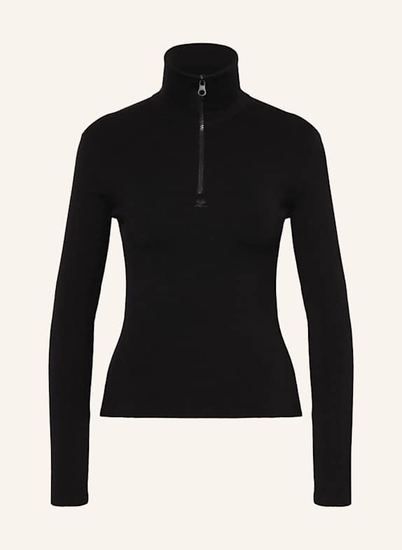 Courrèges Sweter typu troyer CZARNY