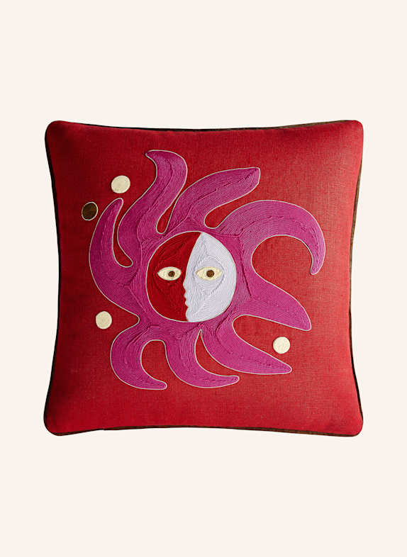 JONATHAN ADLER Decorative cushion SUN RED / PINK / LIGHT PURPLE