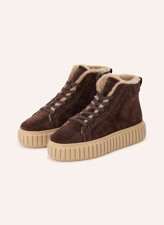 KENNEL & SCHMENGER High-top sneakers ZAP DARK BROWN