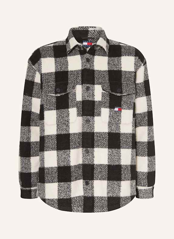 TOMMY JEANS Overjacket SCHWARZ / WEISS
