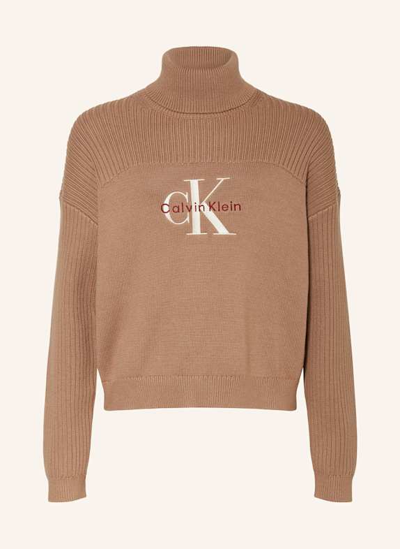 Calvin Klein Rollkragenpullover BEIGE