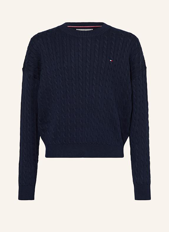 TOMMY HILFIGER Pullover DUNKELBLAU