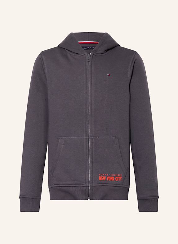TOMMY HILFIGER Sweat jacket DARK GRAY