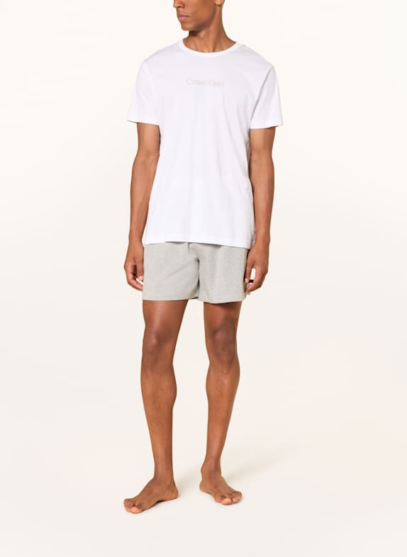 Calvin Klein Pajama shorts COTTON JERSEY LIGHT GRAY