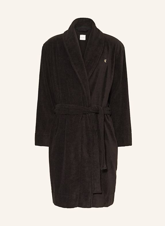 Calvin Klein Herren-Bademantel SCHWARZ