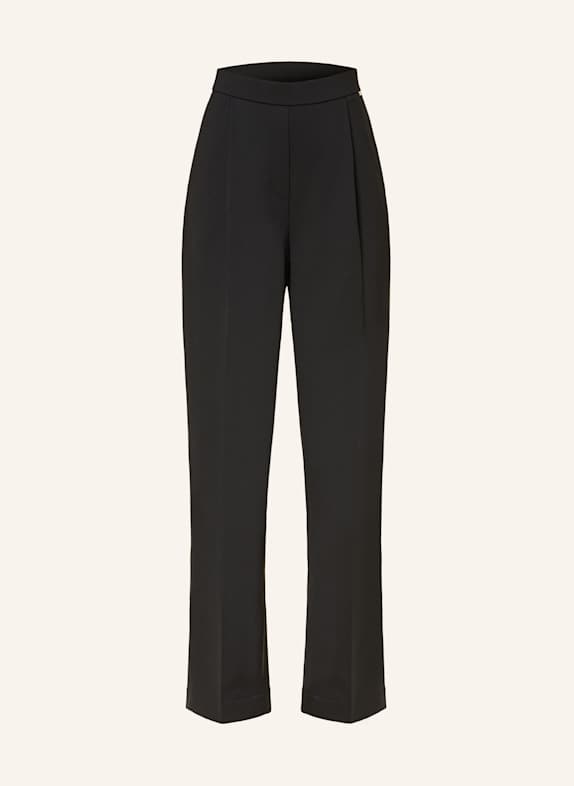 Calvin Klein Wide leg trousers made of jersey BLACK