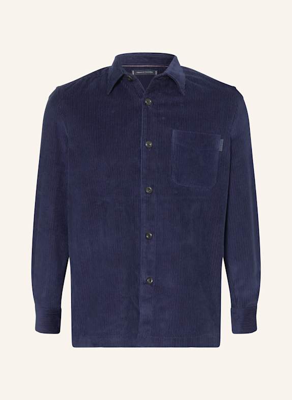 TOMMY HILFIGER Cord-Overshirt DUNKELBLAU