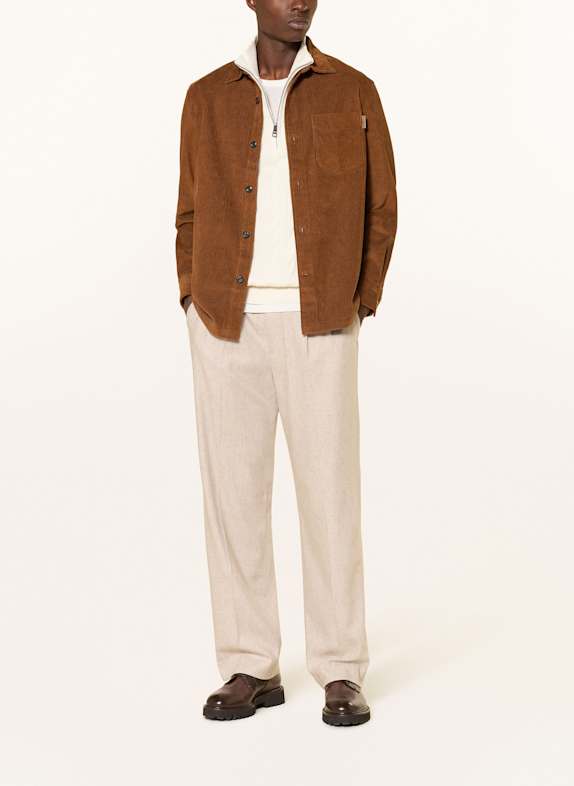 TOMMY HILFIGER Cord-Overshirt COGNAC