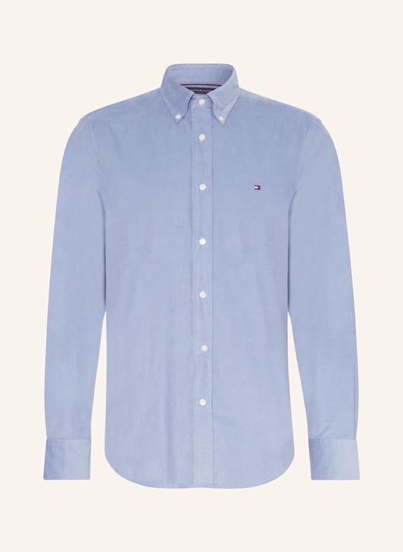 TOMMY HILFIGER Cordhemd Regular Fit HELLBLAU