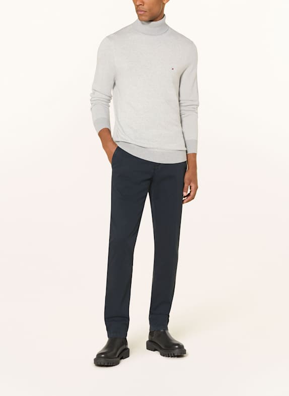 TOMMY HILFIGER pulover cu guler rulat GRI DESCHIS