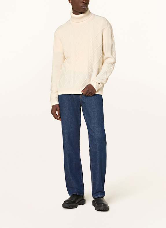 TOMMY HILFIGER pulover cu guler rulat CREM