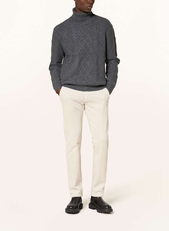 TOMMY HILFIGER pulover cu guler rulat GRI ÎNCHIS