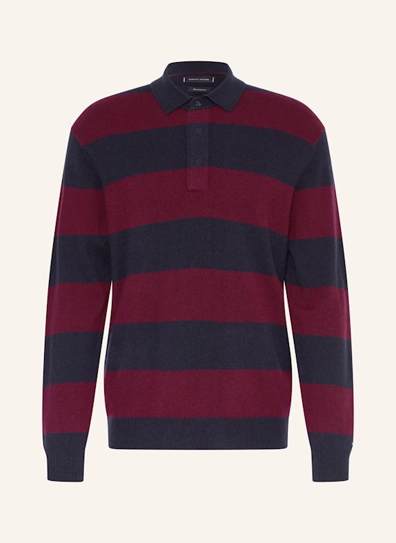 TOMMY HILFIGER Pullover DUNKELROT/ DUNKELBLAU