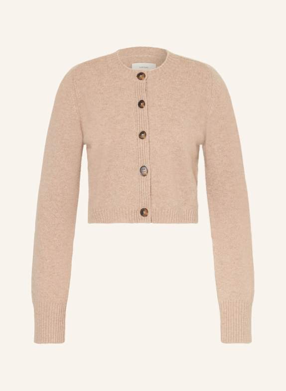 LOULOU DE SAISON Strickjacke ZEPHIR aus Cashmere BEIGE