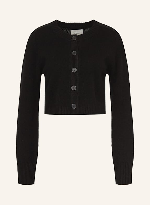 LOULOU DE SAISON Strickjacke ZEPHIR aus Cashmere SCHWARZ