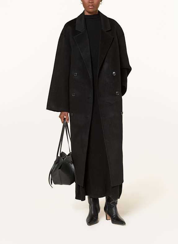 LOULOU DE SAISON Wollmantel BORNEO SCHWARZ